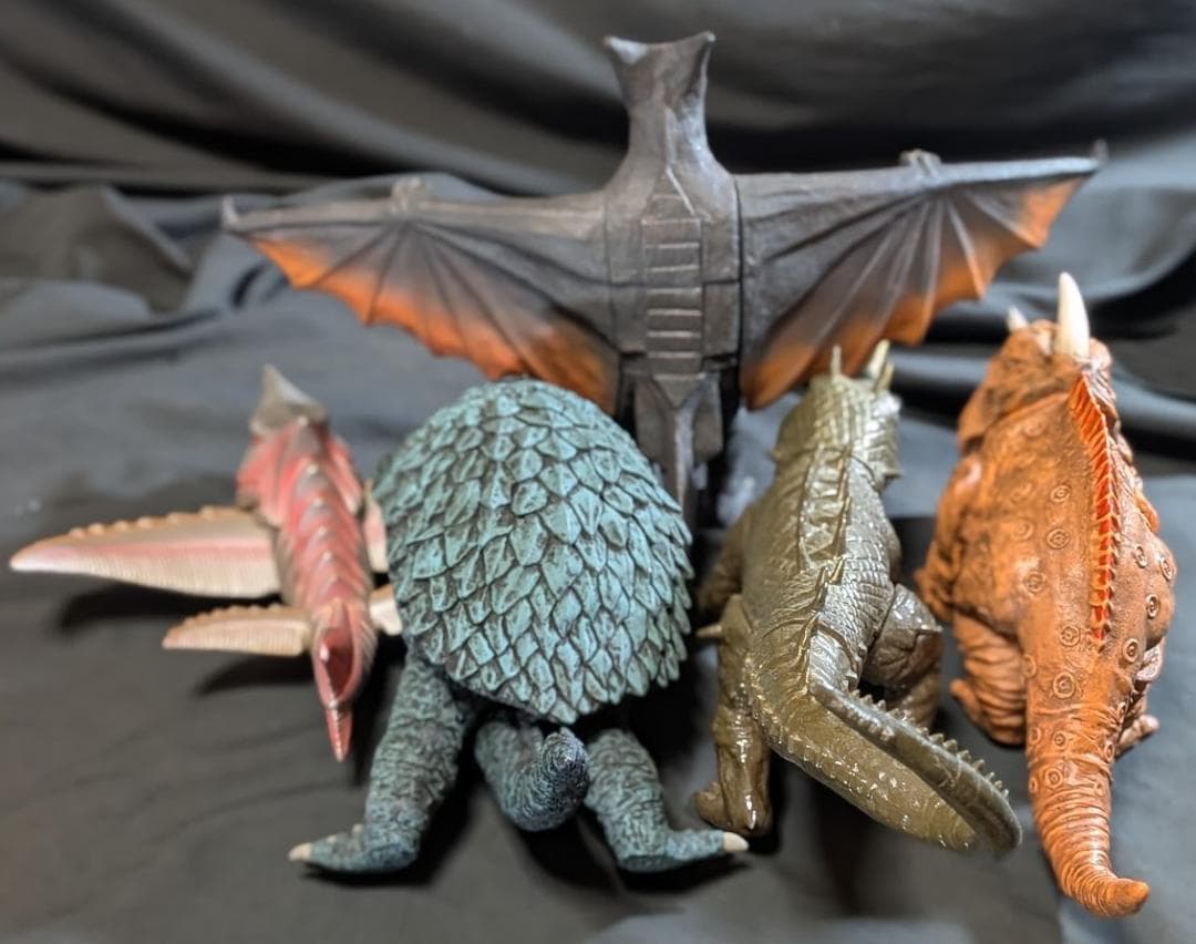 昭和ガメラ＆対戦怪獣（エクスプラス）ソフビフィギュア５体セット