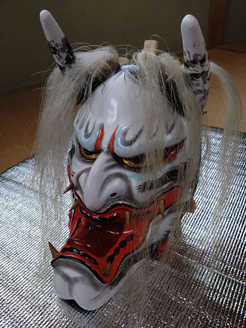 石見神楽面　神楽面　十羅