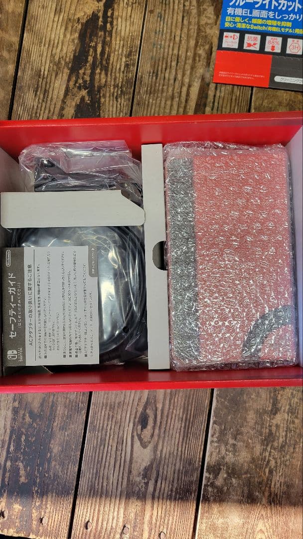 新品 Nintendo Switch 有機ELモデル マリオレッド 延長保証付