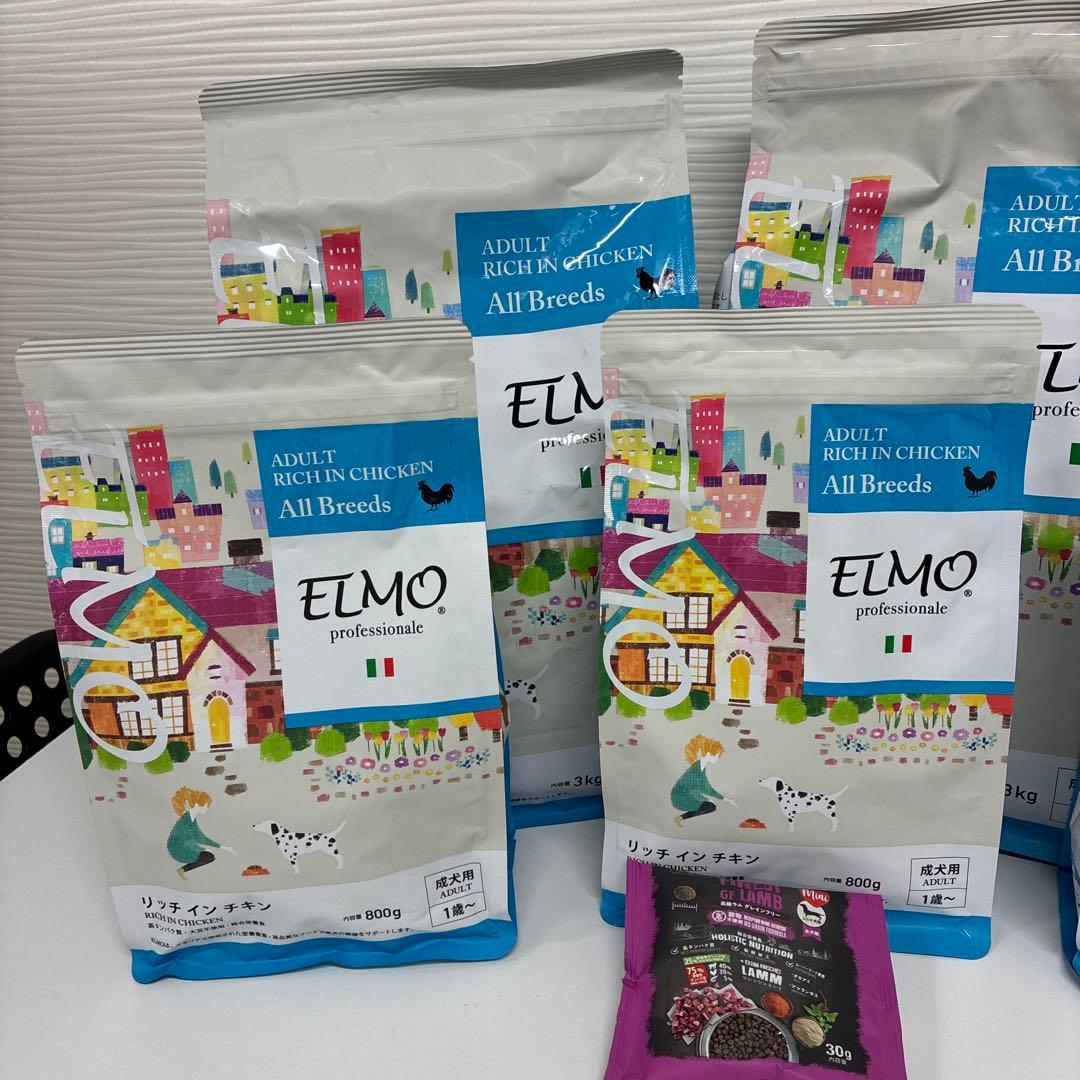 限定価格！ELMO ドッグフード 3kg×2 800ｇ×3 合計8.4キロ＋‪α