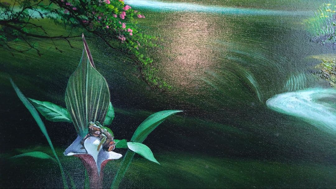 人見友紀　伝説の逃亡画家　油彩画　油絵　奥入瀬　風景画　人見友紀