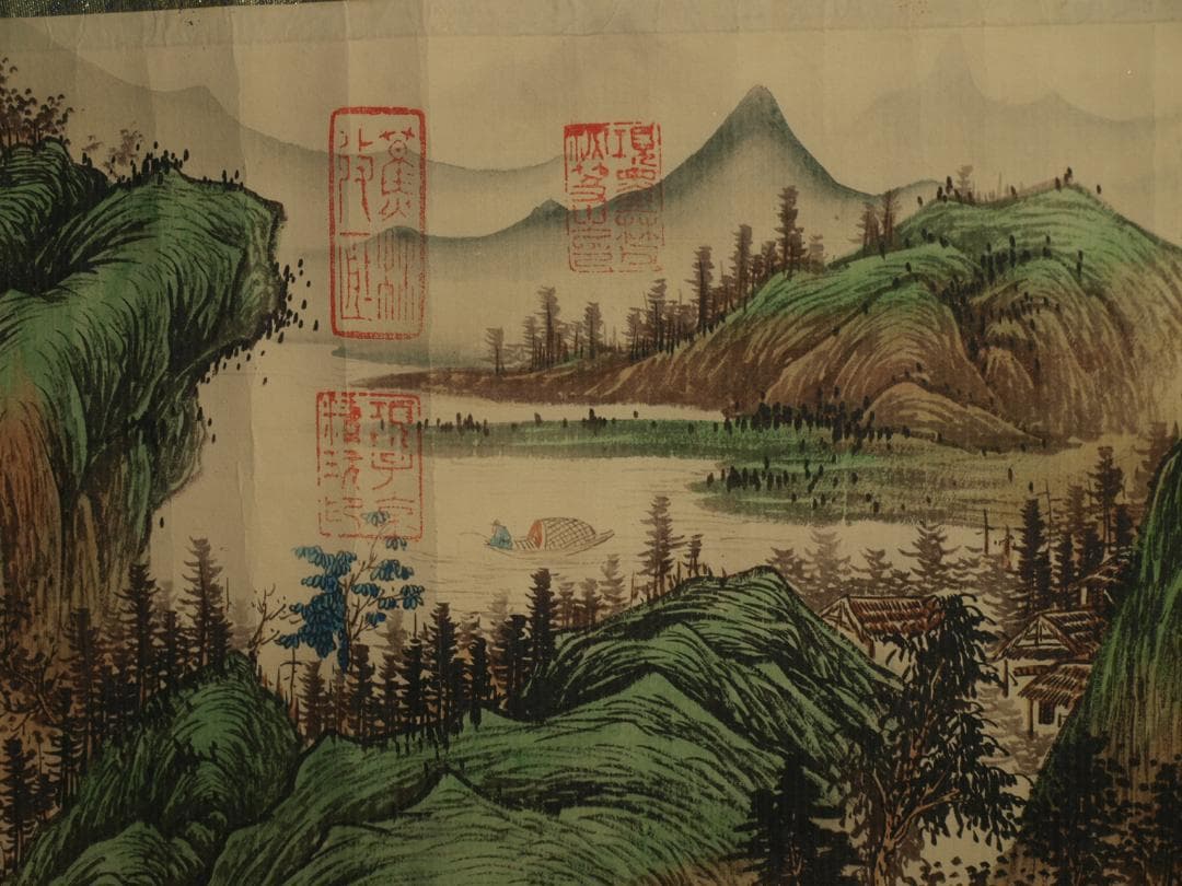 民間仕入れ品　民国保管品　中国明時代の掛軸　肉筆絵骨董品 BD386A3-3