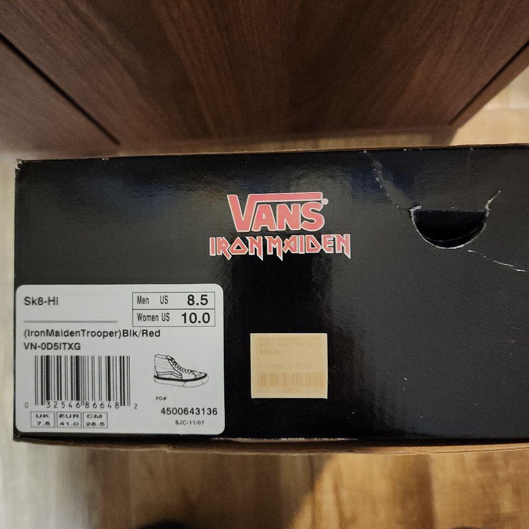 未使用: VANS IRON MAIDEN Sk8-Hi ハイカットスニーカー