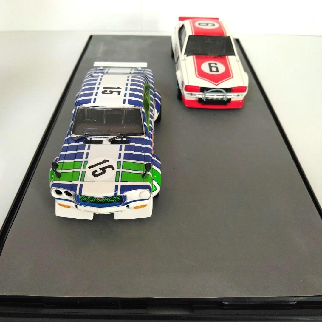 エブロ　京商　RXー3 スカイラインGT－R 1/43ミニカー2台セット