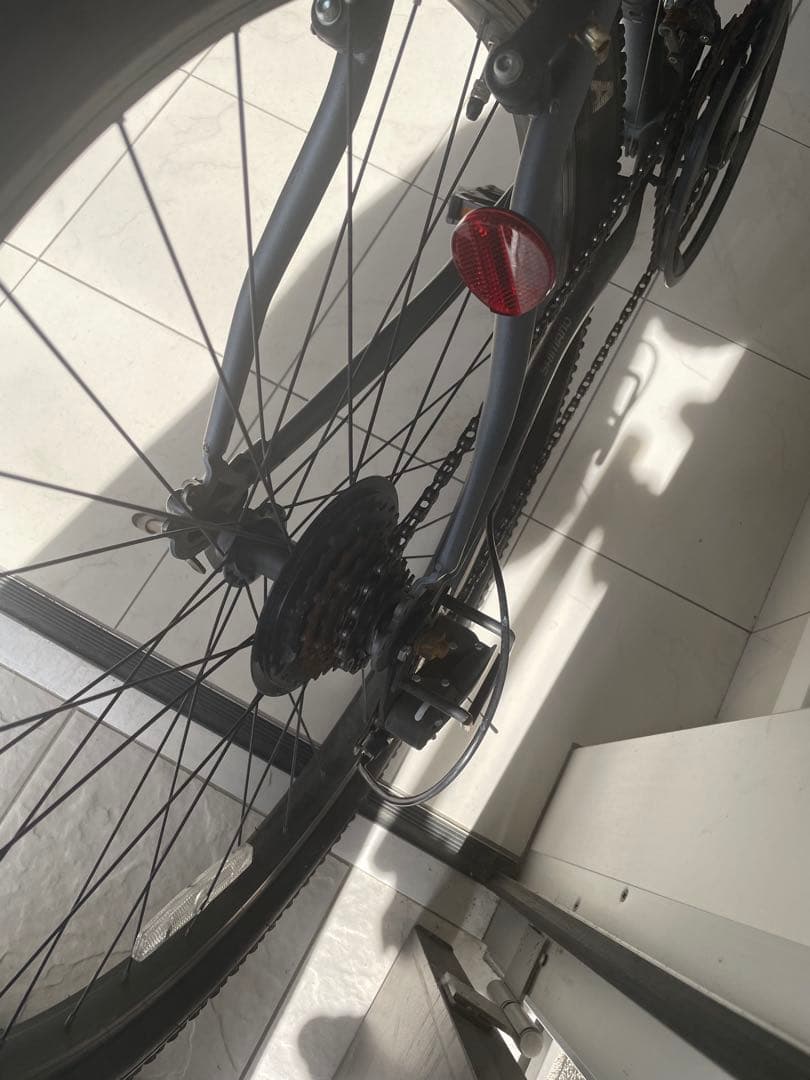 ジャンク　引き取り限定　自転車　splendide グレー　27 KENDA