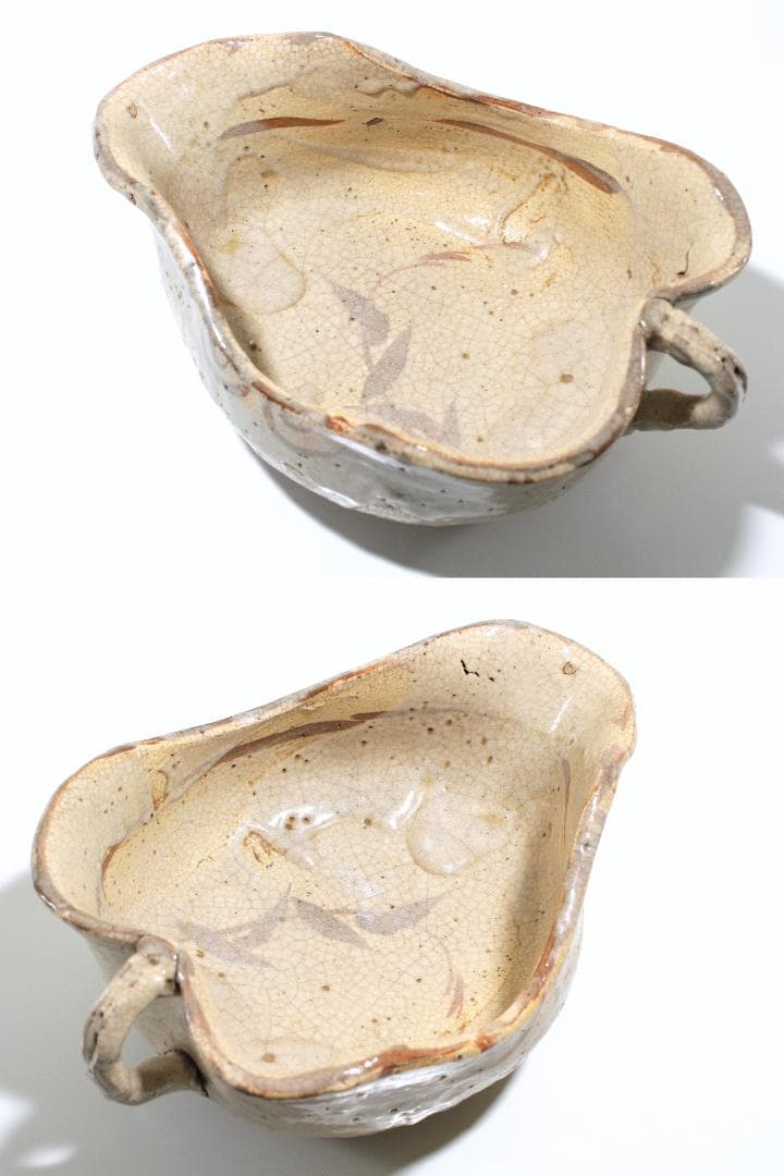 江戸前期-中期 志野織部 菓子鉢 [箱: 嘉永六年新調]