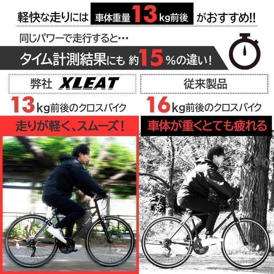 Y2450クロスバイク 700c自転車21段変速 シマノ製軽量 スタンド付グレー