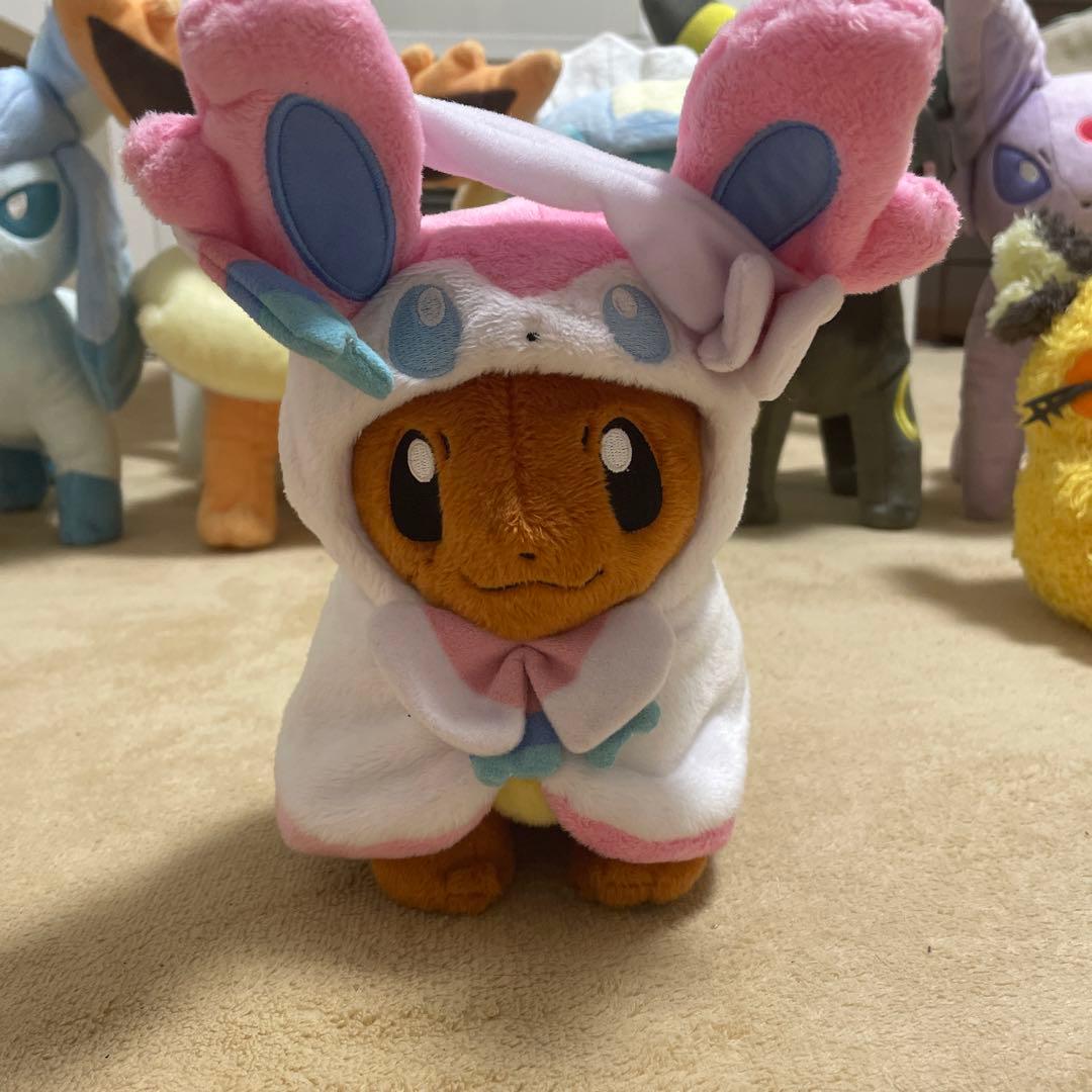 ポケモン ぬいぐるみ まとめ売り ブイズ イーブイデデンネ ポンチョピカチュウ