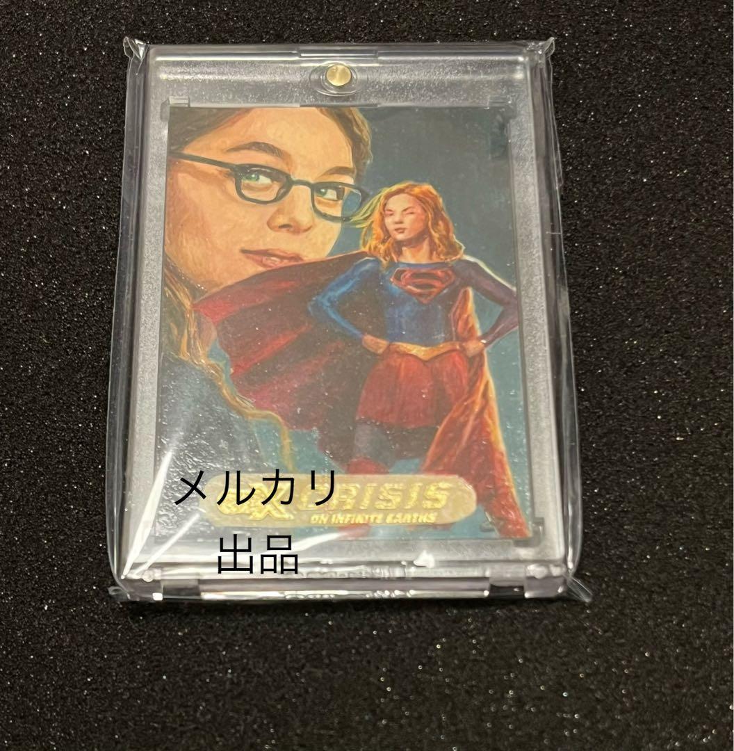 スケッチカード CZX sketchcard スーパーガール　油絵　アクリル