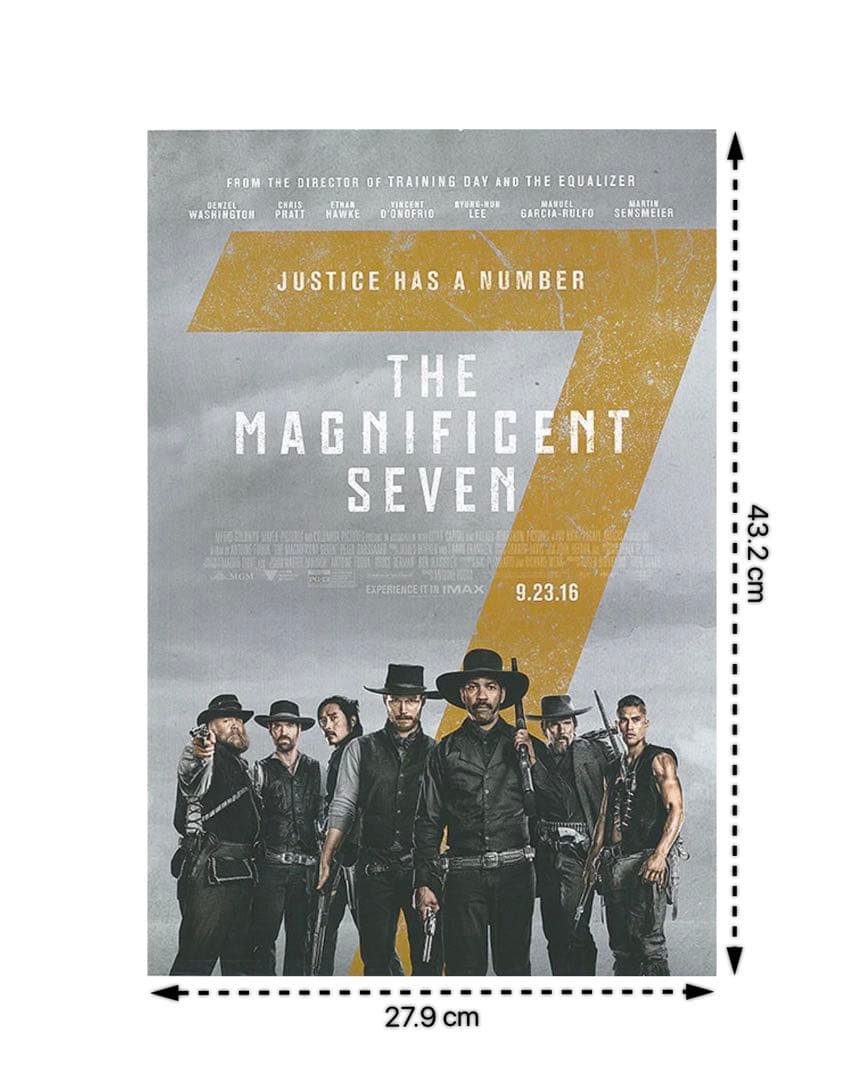 *枚数限定*映画館用片面印刷ポスターUS版:マグニフィセントセブン