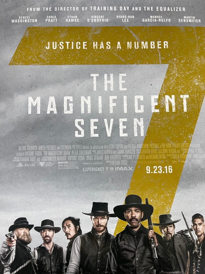*枚数限定*映画館用片面印刷ポスターUS版:マグニフィセントセブン