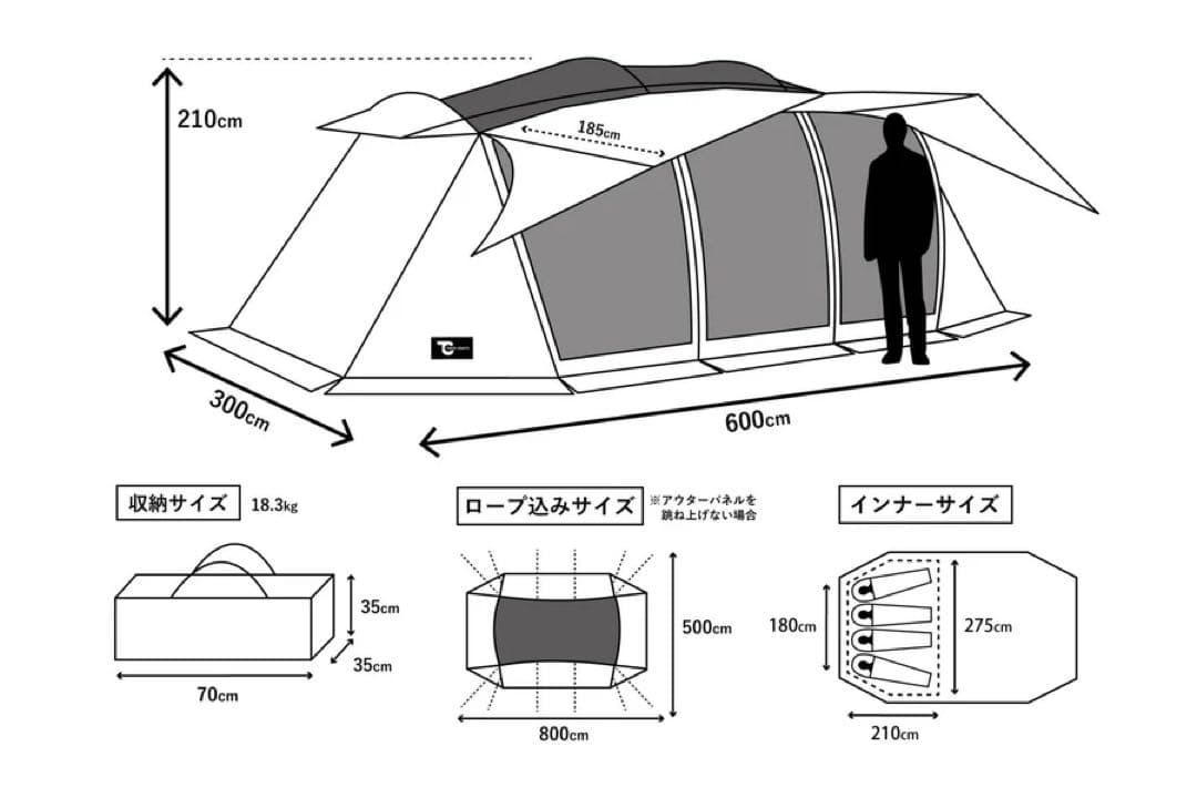 TOKYOCRAFTS ウィングフォート(グランドシート付)