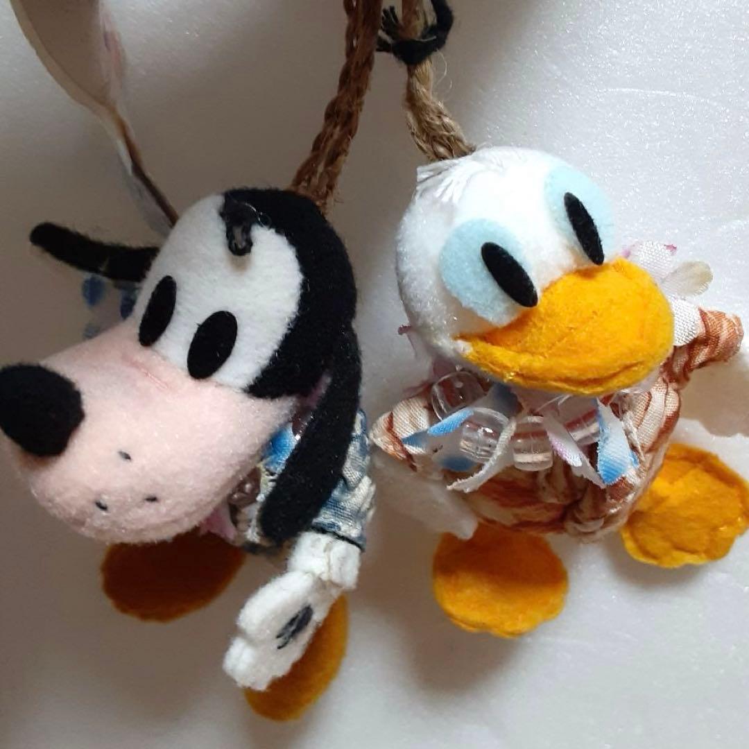 東京ディズニーランド ぬいぐるみストラップ グーフィー ヒューイ　レア