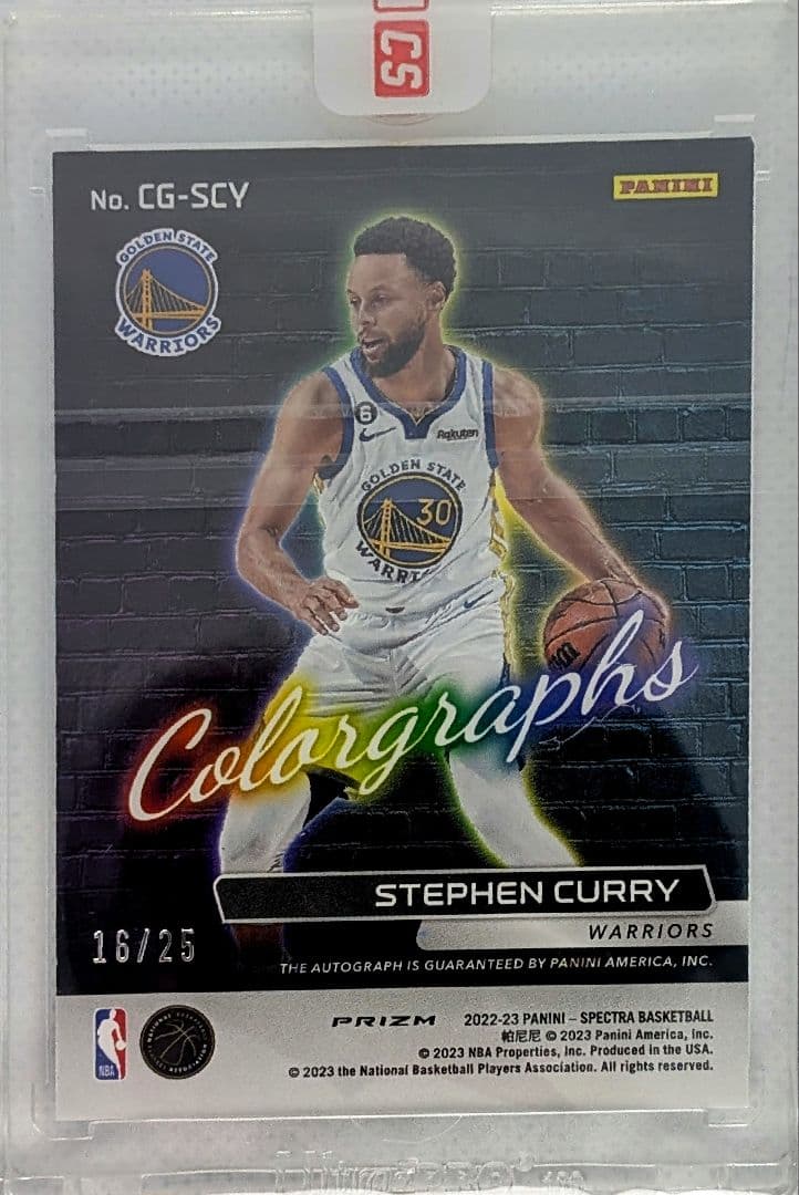 直筆サイン Panini Spectra ステファン・カリー オンカードオート