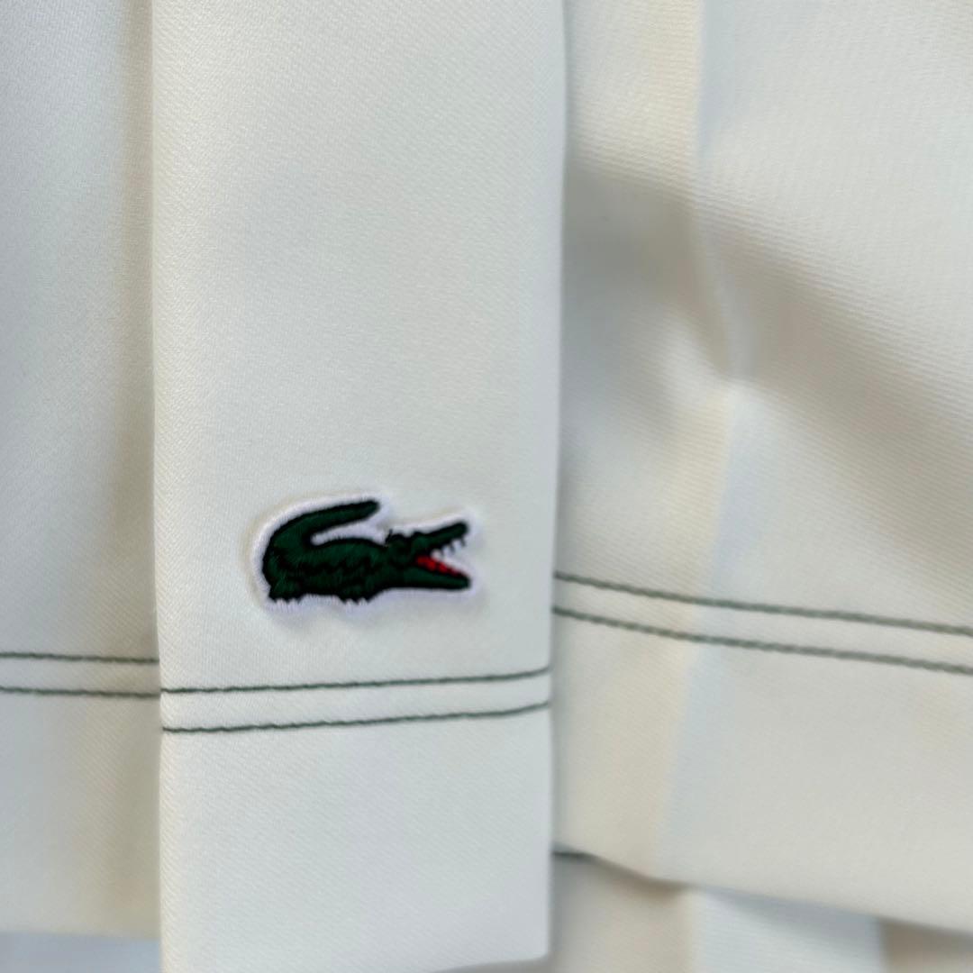 新品 ラコステ プリーツスカート テニス スコート LACOSTE 38 白