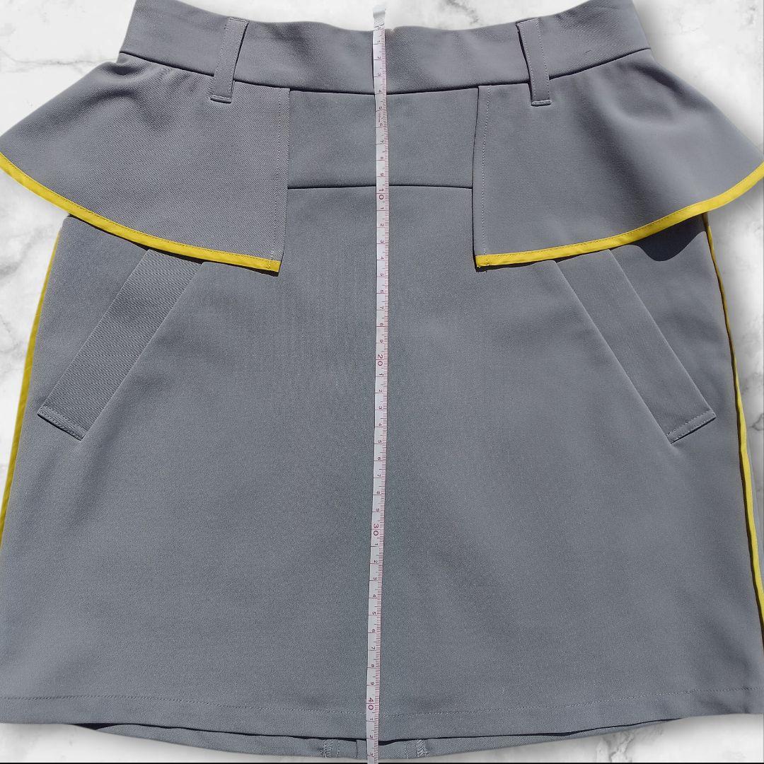 新品 試着のみ マークアンドロナ MARK＆LONA スカート グレー 36