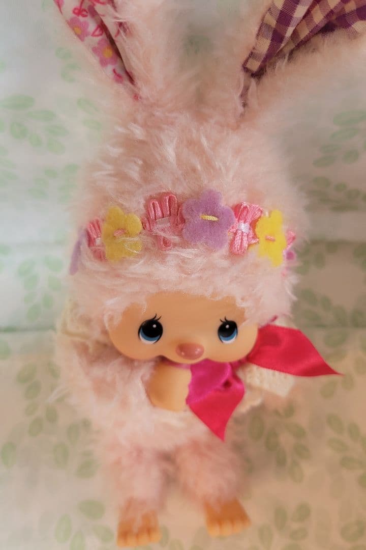 モンチッチ フラワーバニー チムたん Sサイズ　セキグチ　レトロ　ぬいぐるみ
