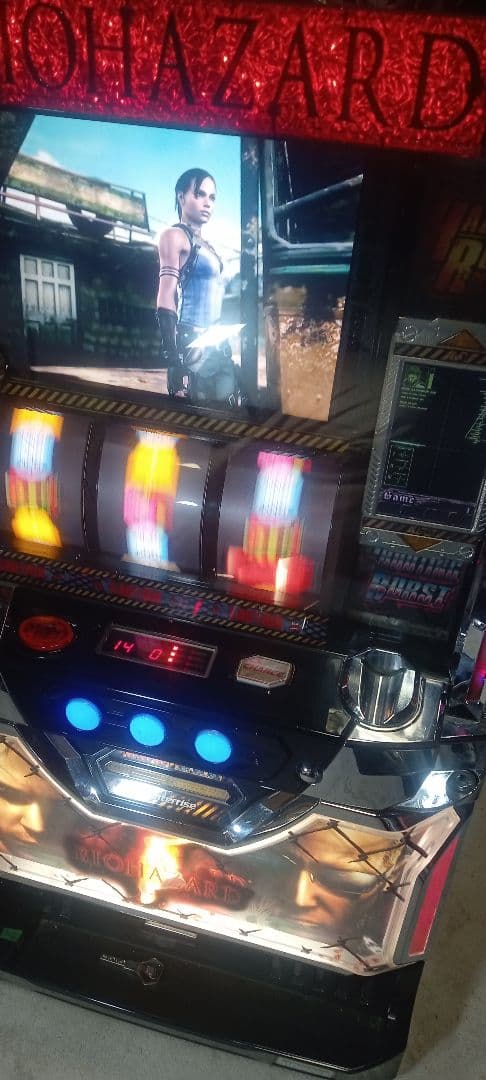 送料込　パチスロ　実機　エンターライズ　バイオハザード5 不要機　家庭用