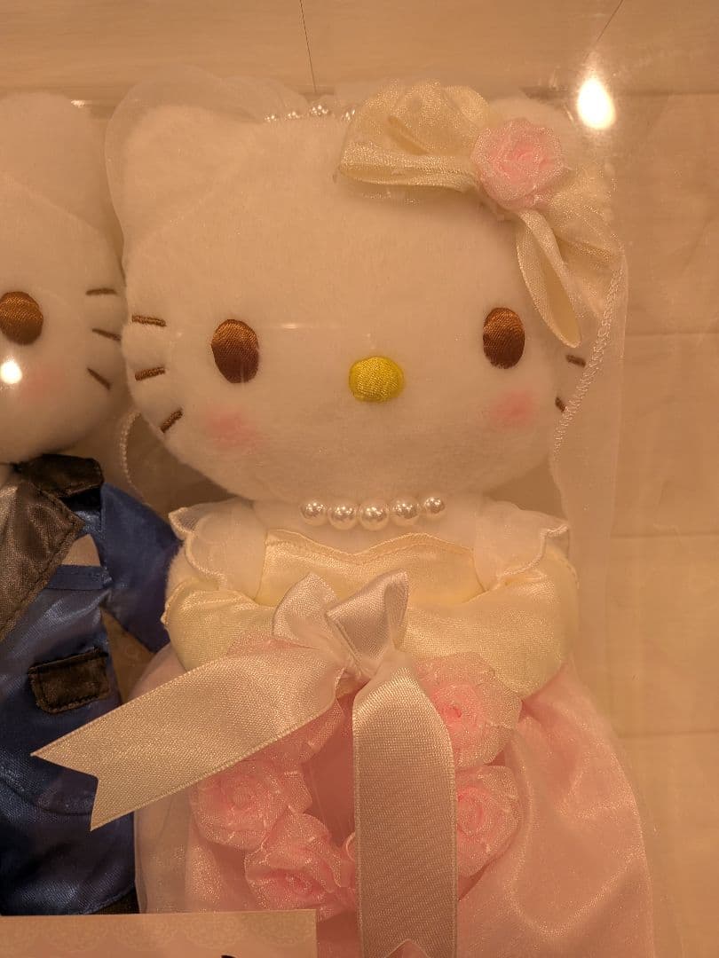 希少　ハローキティ　ウエディングドール　ダニエル　ぬいぐるみ　ピンクほっぺ
