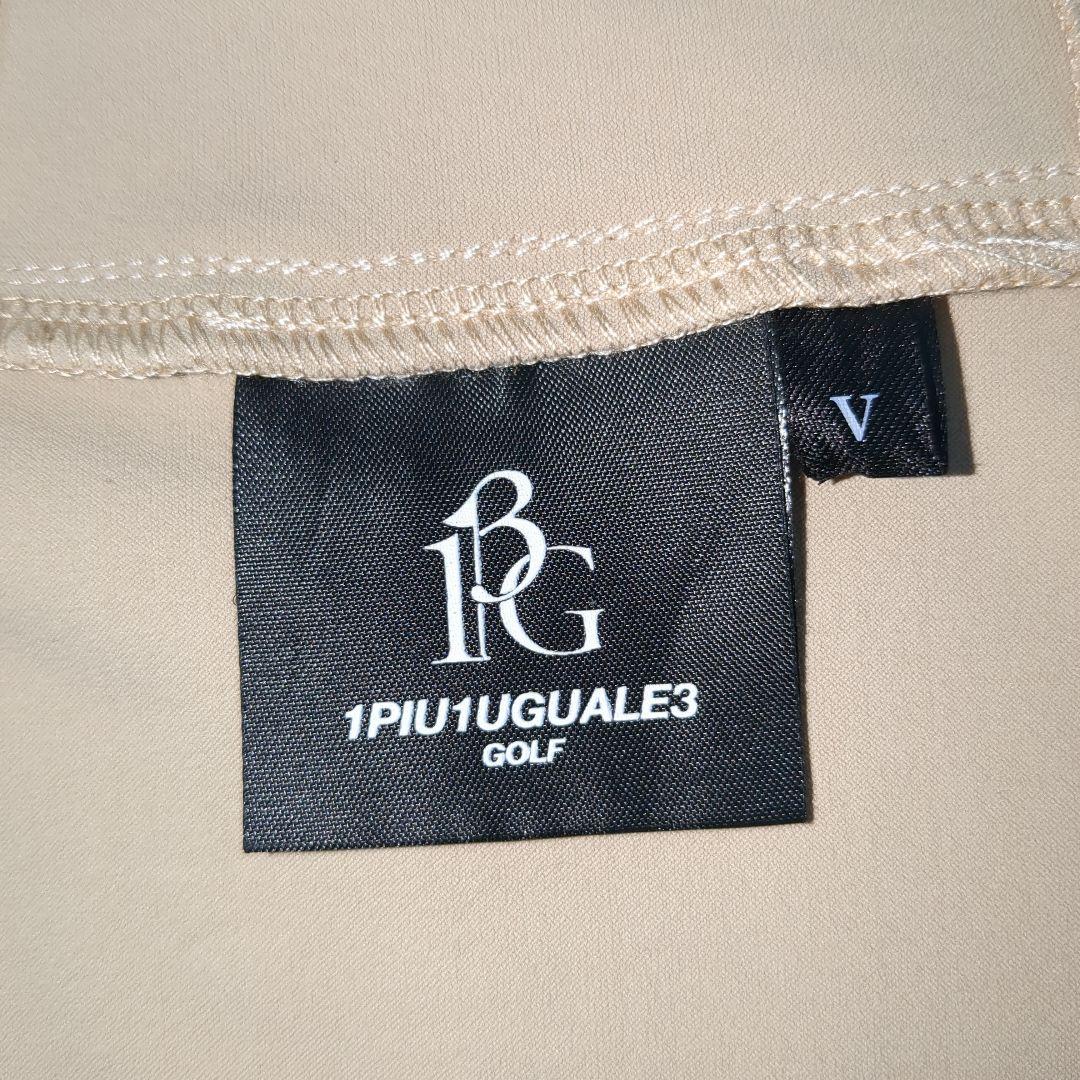 極美品 1PIU1UGUALE3 GOLFジップアップパーカー ベージュサイズV