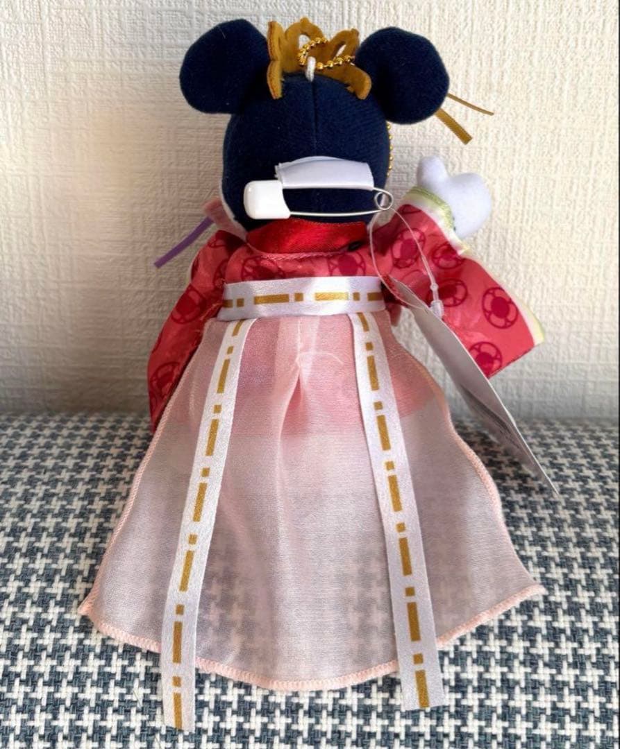 ディズニー ミッキー ミニー 和風ぬいぐるみ 2025 ぬいぐるみバッジ お正月