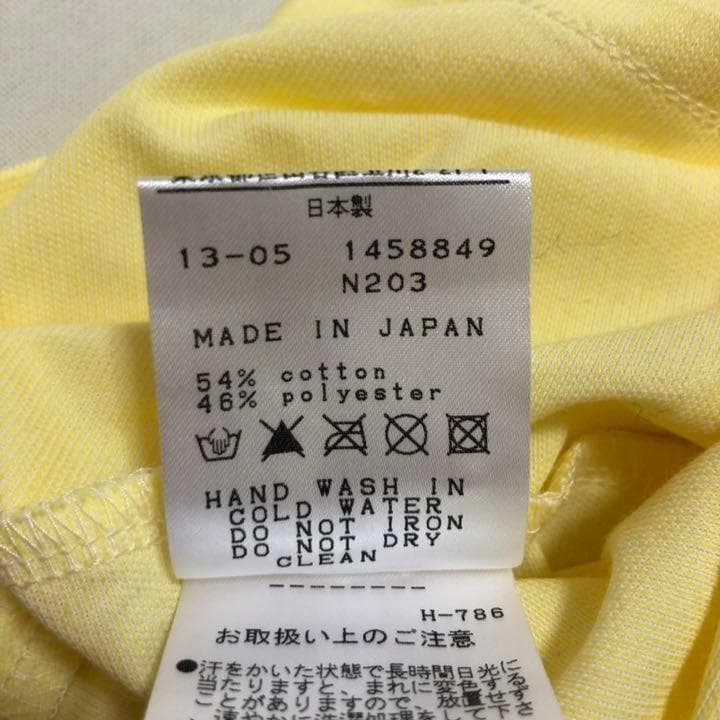 MBE マスターバニー ゴルフ ポロシャツ 日本製 レモンイエロー サイズ0