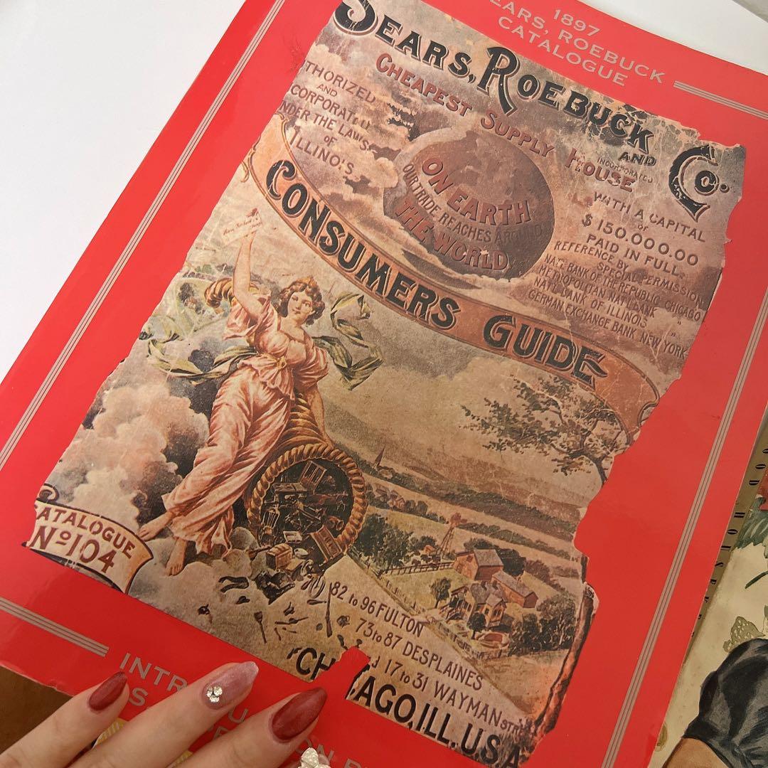 1897年版 シアーズ カタログ 復刻版 マルシェ袋 ジャンクジャーナル 洋書