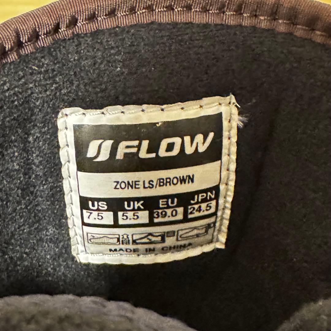FLOW フロー ZONE BOA スノーボード ブーツ 24.5cm ブラウン