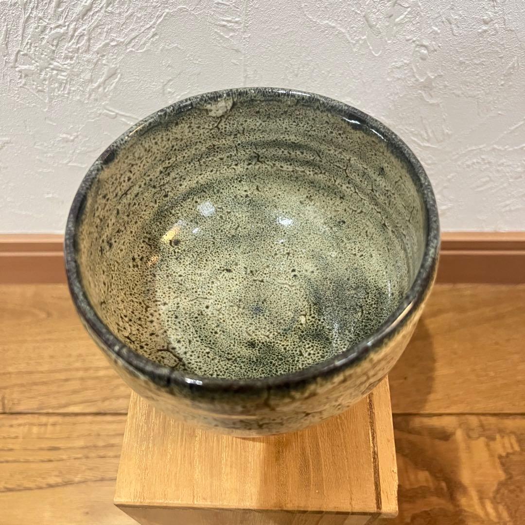 【未使用】小鹿田焼 柳瀬春矼作 茶碗 共箱付き 抹茶碗 美品 茶道具 民藝