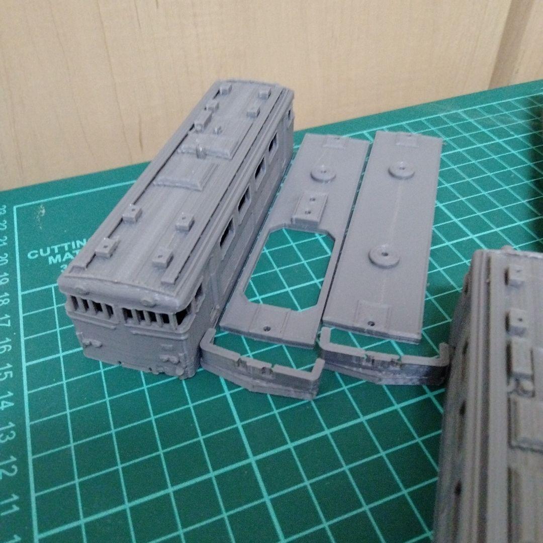 【彩】私鉄風電気機関車（1/80・HOゲージ）鉄道模型未塗装キット　4両分
