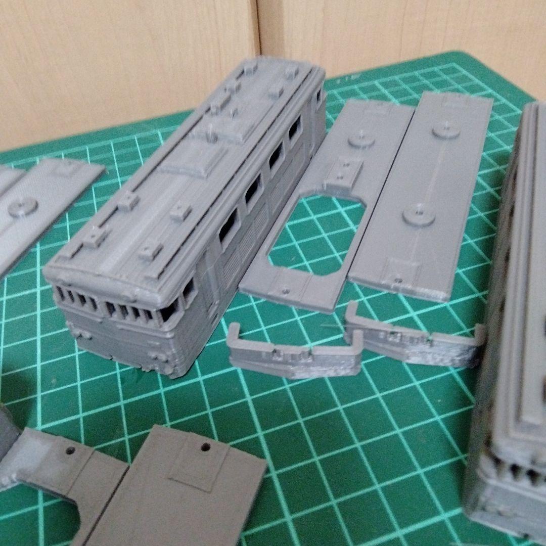 【彩】私鉄風電気機関車（1/80・HOゲージ）鉄道模型未塗装キット　4両分