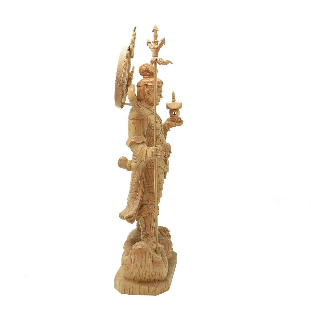 欅　毘沙門天　30ｃｍ #068