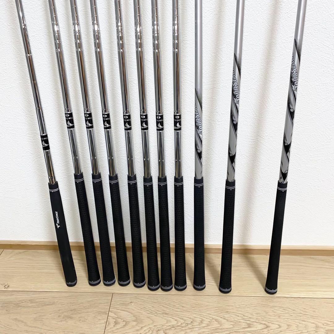 良品☆TOURSTAGEゴルフクラブ フルセット☆メンズ初心者キャディバッグ付S
