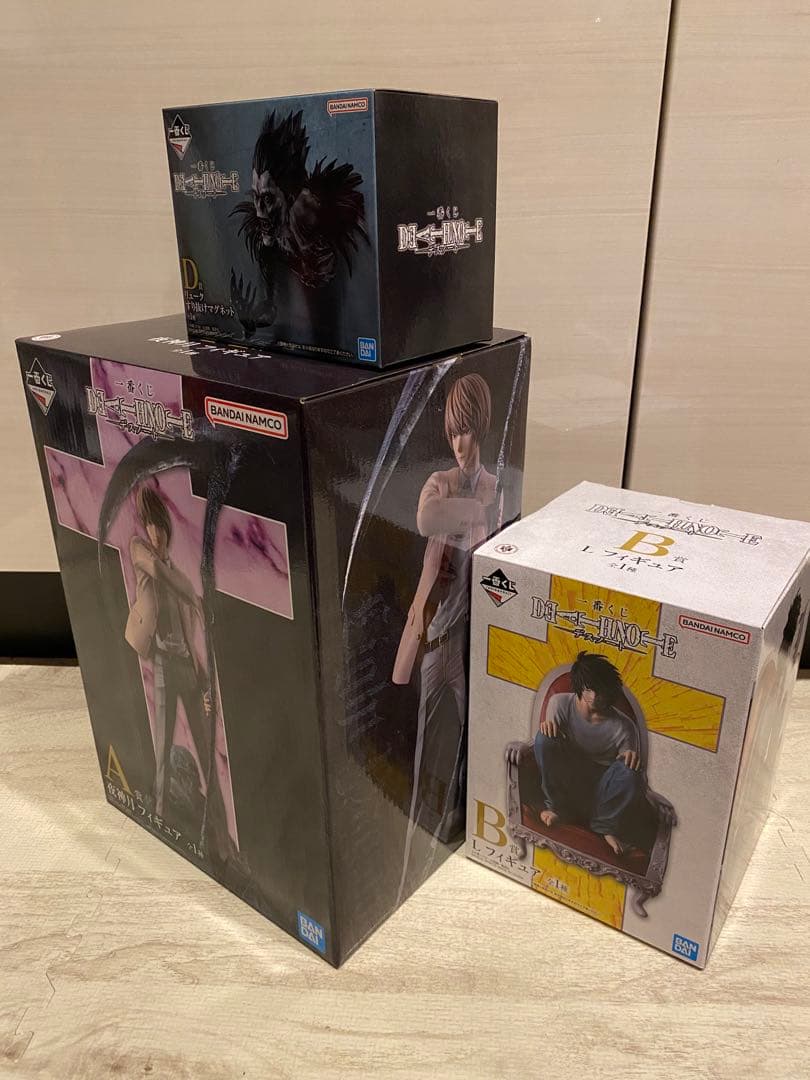 一番くじ　デスノート　A賞　B賞　D賞　フィギュアセット