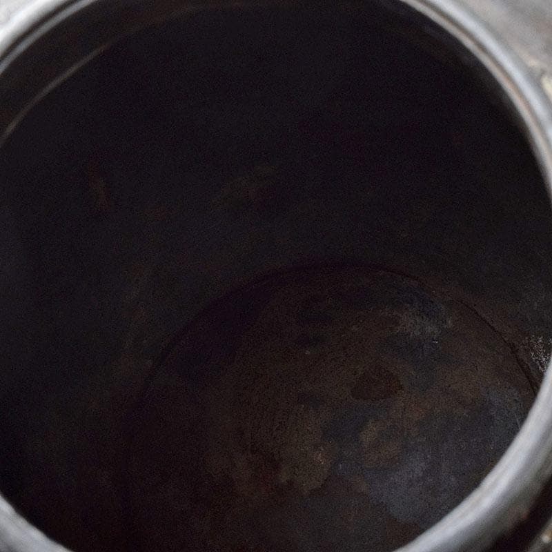 古錫　御錫屋天下一美作守造　大茶壷　茶心壷　 重さ約2296g　K　R9295