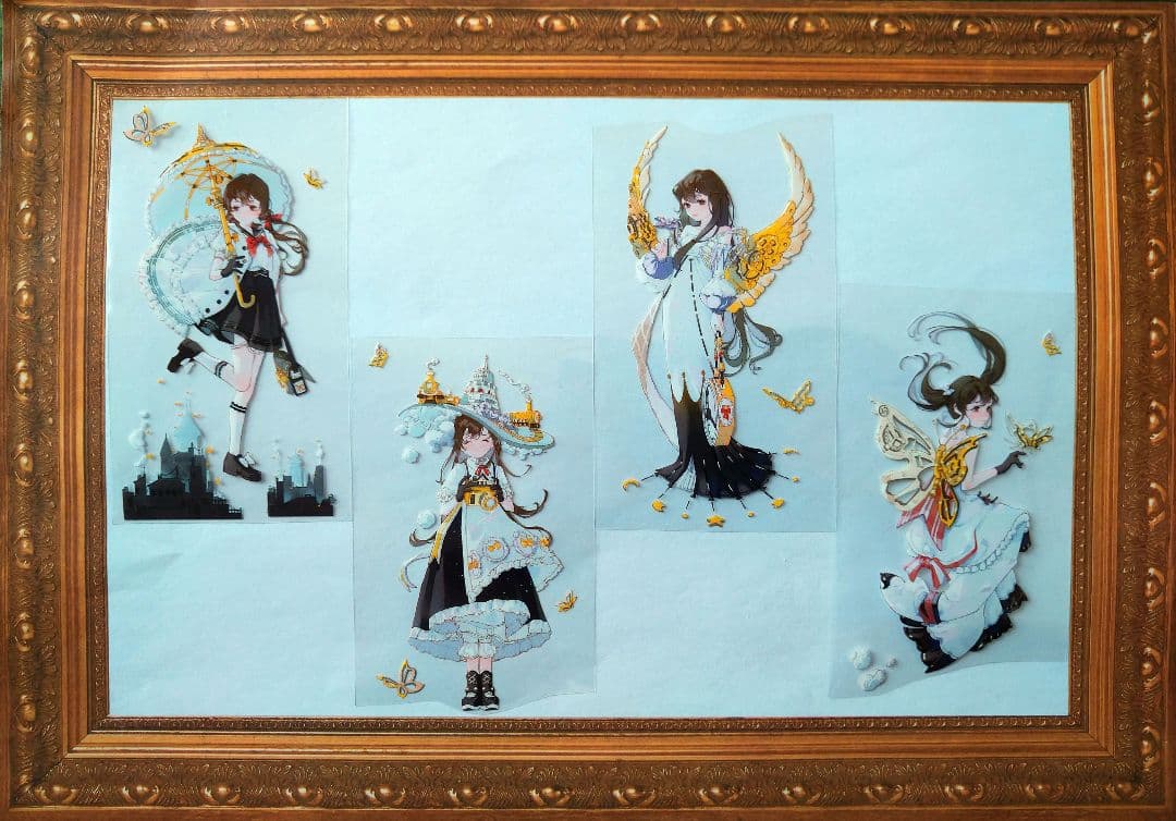 ✩のこり２✩J33＃蒸汽时代狂想曲(PET)切り売り海外人物マステ女の子