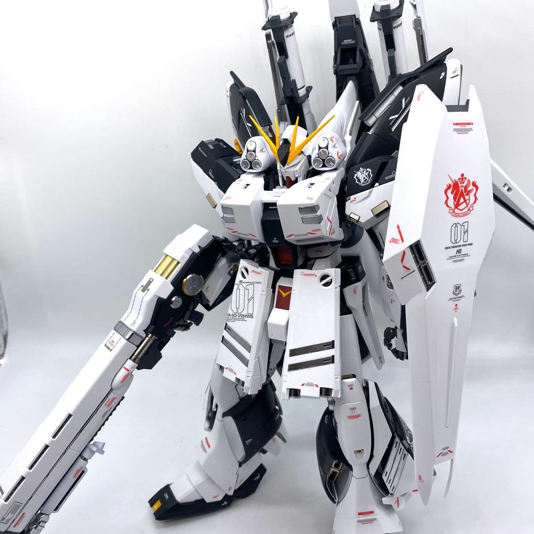 MG Ｈi-νガンダム　HWS装備型　ガンプラ　全塗装　完成品