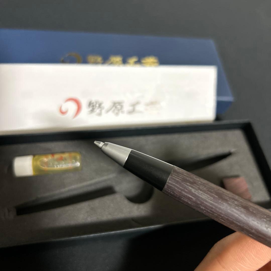 野原工芸 旧型 固定式金具 インドローズウッド シャープペンシル