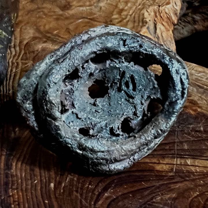 時代 古備前 眠り猫 香呂 在銘 合箱