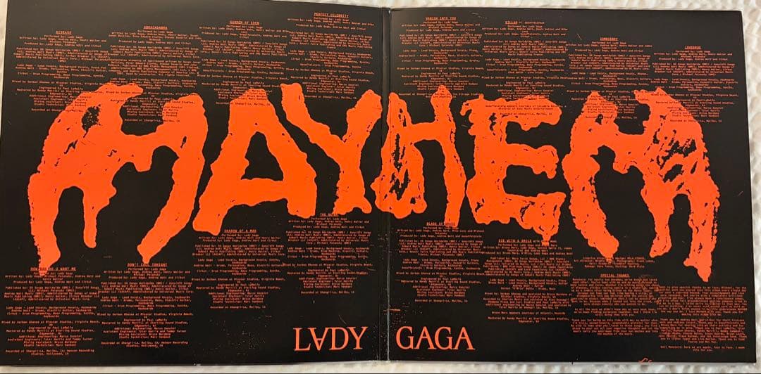 【美品】Lady Gaga「MAYHEM」LP レコード 輸入盤 開封済未使用