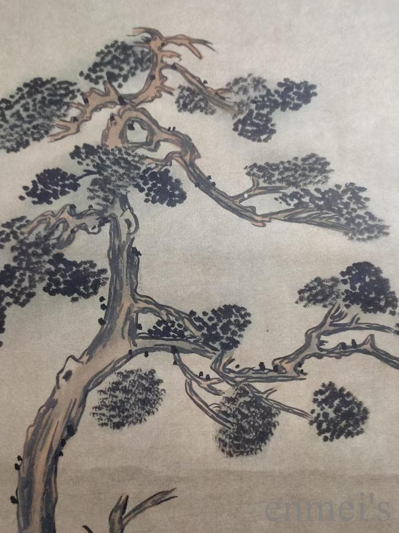 中国古美術.清時代.郎世寧款.駿馬図.宣紙画.三尺手描き.掛け軸.絵画.文房置物