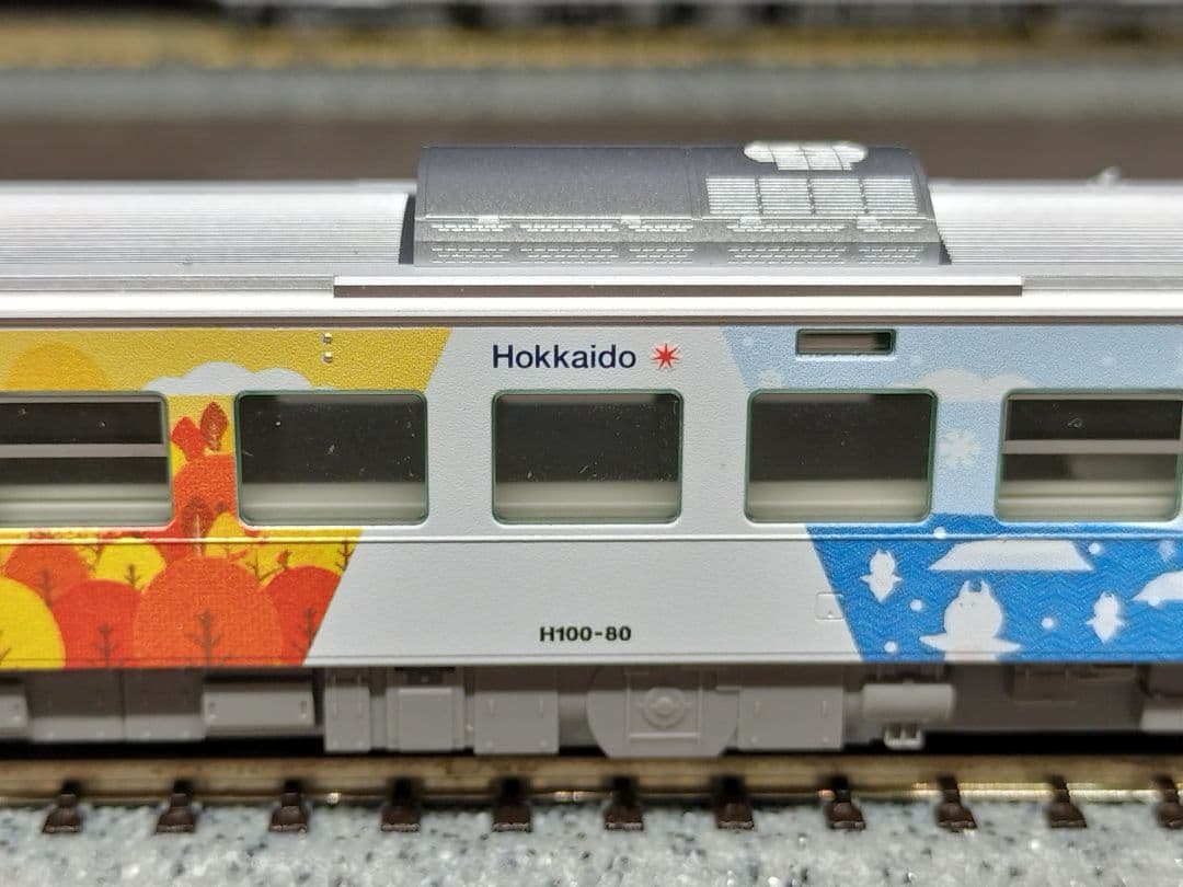 TOMIX 98137 H100形 石北本線・富良野線ラッピング 2両 加工品