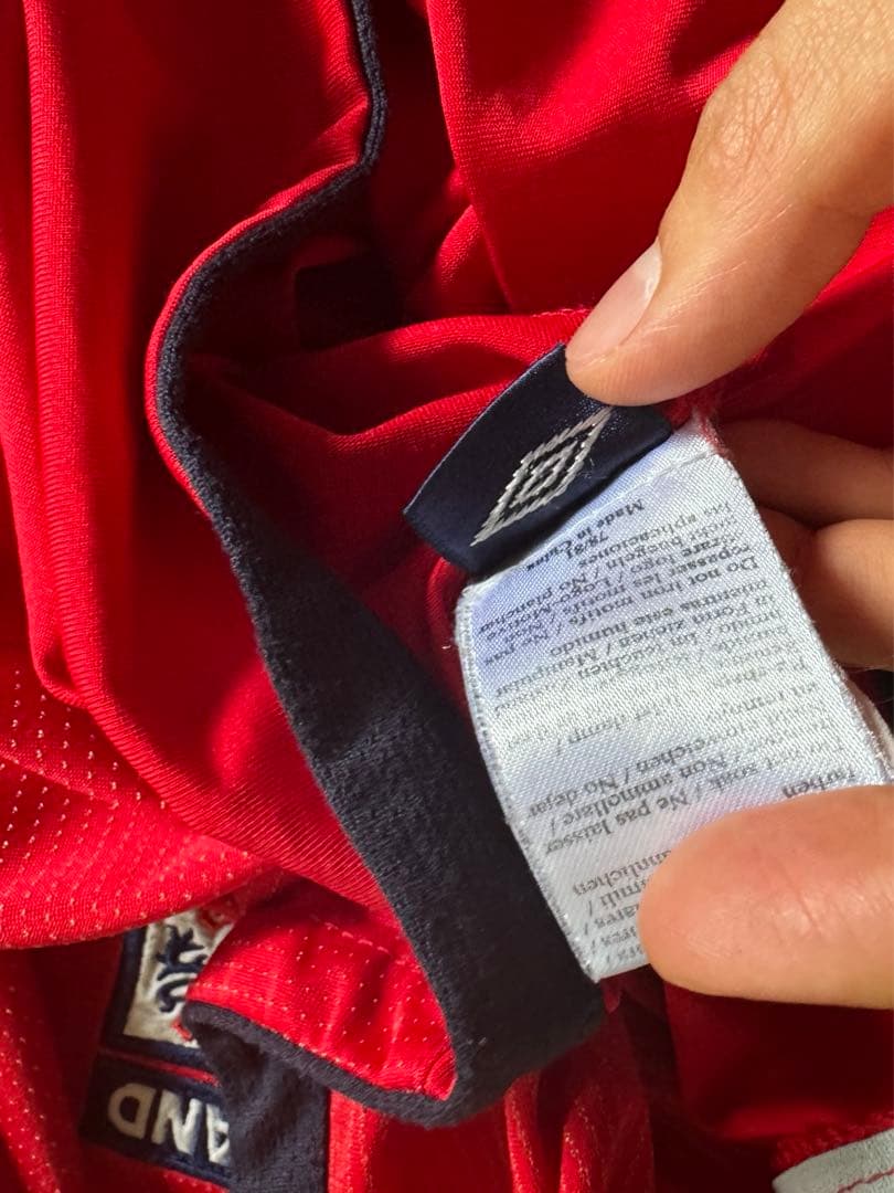 【USED】 UMBRO ENGLAND Soccer Shirt