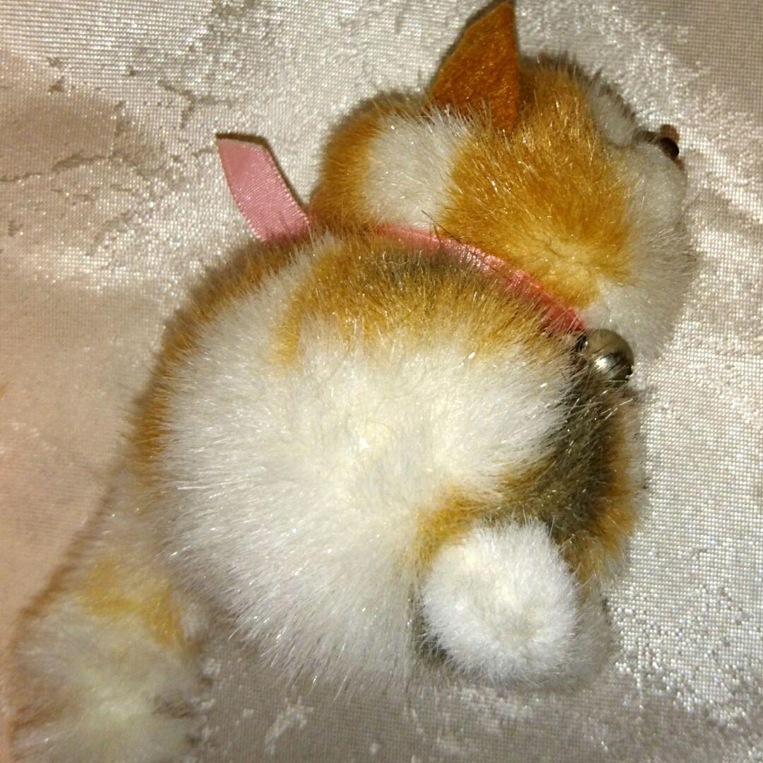 新品 レトロ 手のり プチ猫 豆猫 ぬいぐるみ ネコ 人形 昭和 ねこ 三毛猫