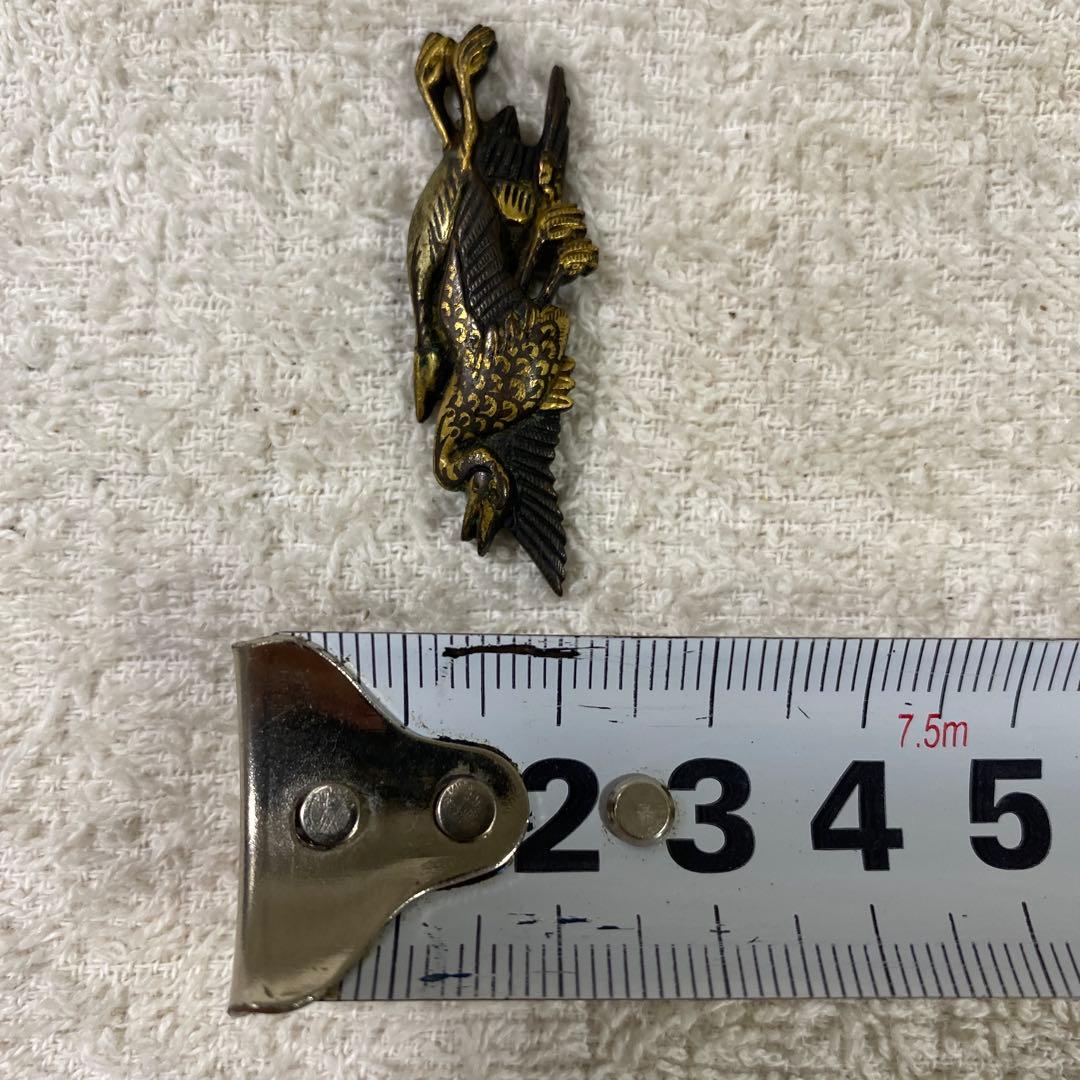 B-59 目貫　片目貫　2個セット　武具　刀装具　骨董品　時代物　美術品　工芸品