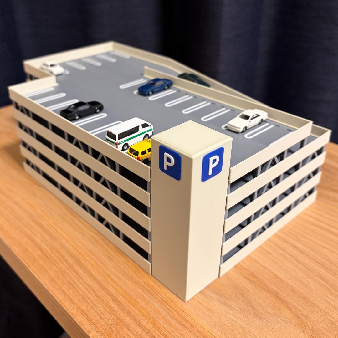 Nゲージ 立体駐車場B（組立キット）模型 ストラクチャー