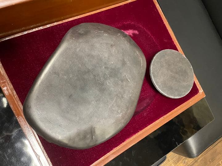 龍の硯　三龍硯　骨董品