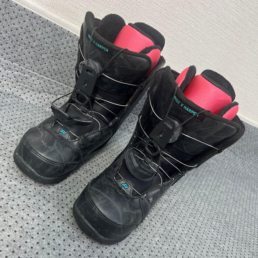 数回使用 23.5cm RIDE×HARPER BOA スノーボードブーツ