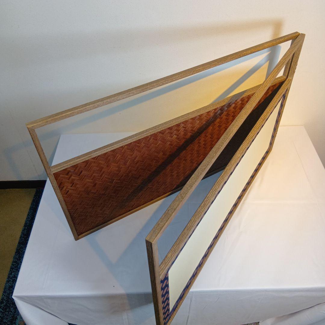 値下げ茶道具　風炉先屏風　網代　美品