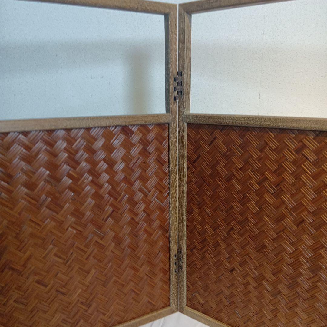 値下げ茶道具　風炉先屏風　網代　美品